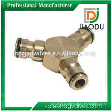 3 Way Brass Hose Connector